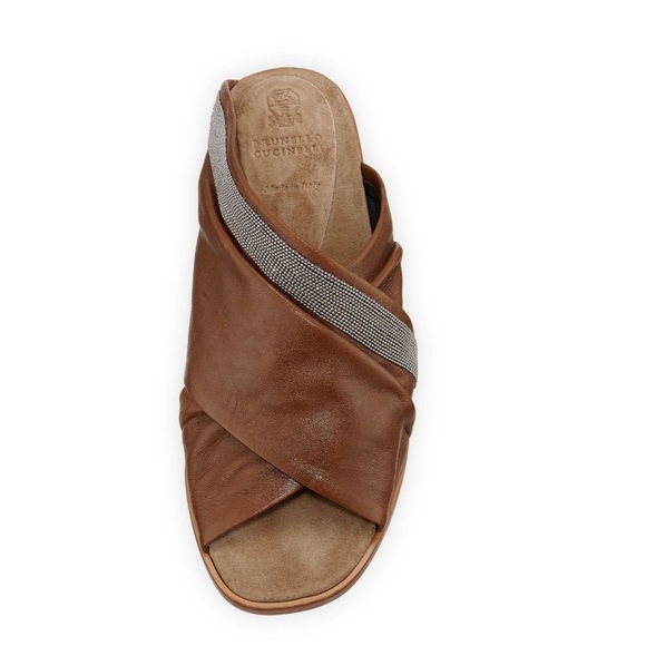 Auth Brunello Cucinelli sandals with Monili beads - Picture 15 of 16